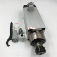 2.2KW 380V Spindle Motor Square ER25 Air-cooled 4Bearing Woodworking 18000RPM